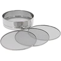 Los mejores  - DE BUYER 4605.21 - Tamiz Intercambiable- 4 Mallas- Acero Inoxidable- Gris- 0-5-1-2-3 mm- 21 cm de diámetro